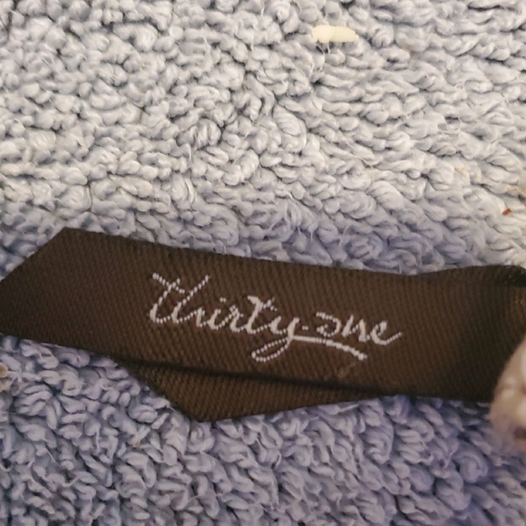 Thirty-One Paisley Wallet in Blue and Brown - Picture 2 of 6